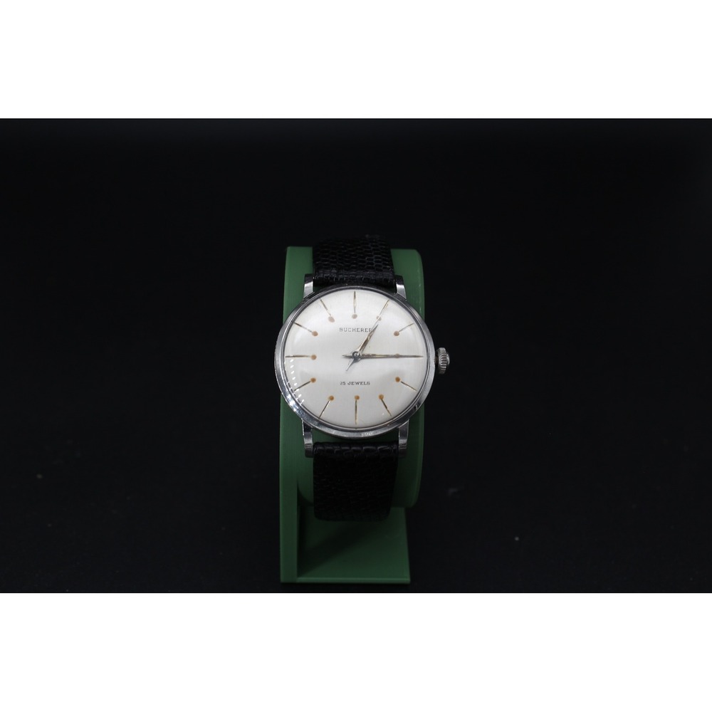 Vintage Bucherer 25 Jewel Manual Wind 34mm Swiss Dress Watch Running